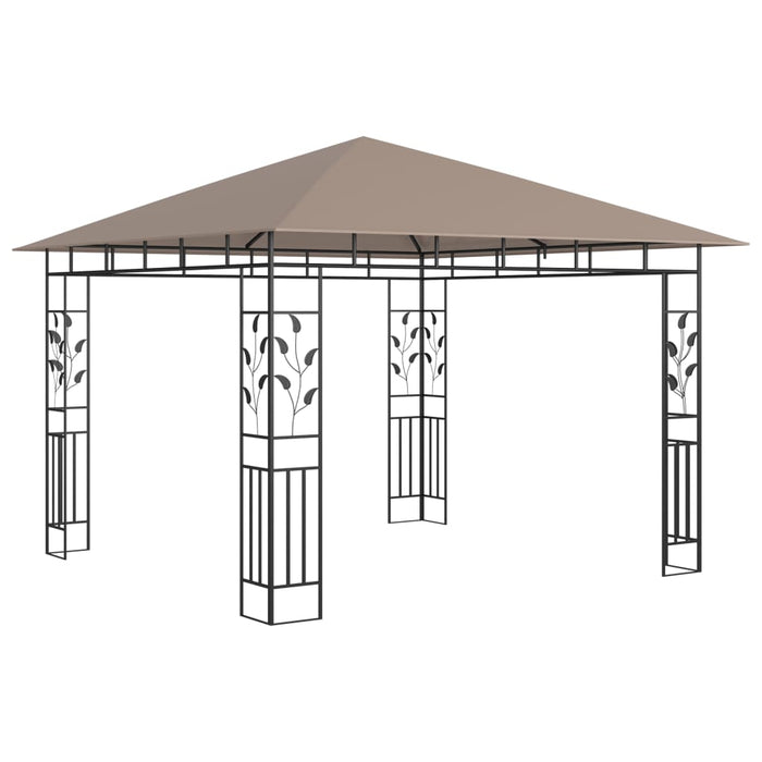 Pavilion cu plasă anti-țânțari, gri taupe, 3x3x2,73 m, 180 g/m² - WALTI WALTI