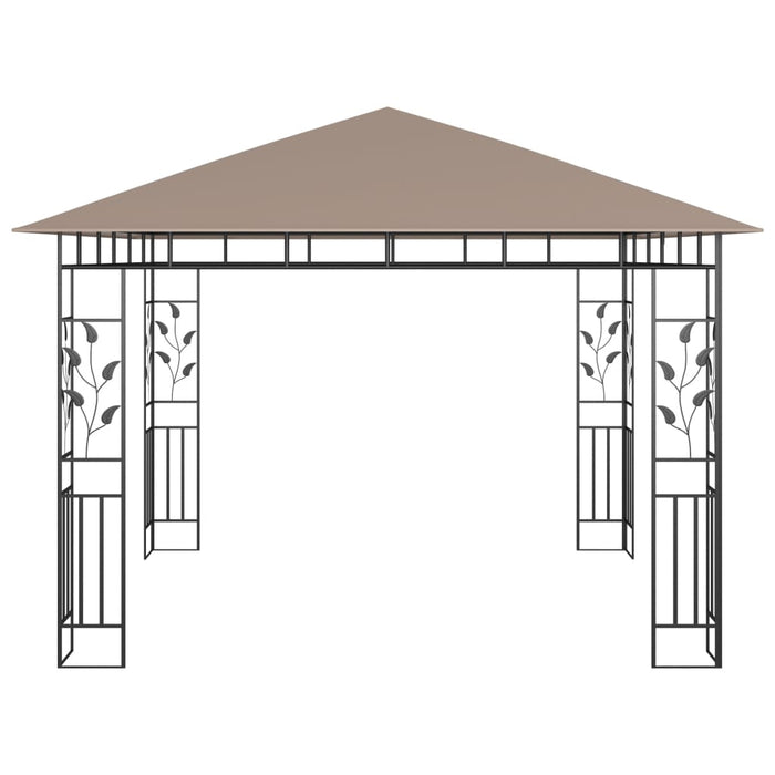 Pavilion cu plasă anti-țânțari, gri taupe, 3x3x2,73 m, 180 g/m² - WALTI WALTI