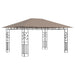 Pavilion cu plasă anti-țânțari, gri taupe, 4x3x2,73 m, 180 g/m² - WALTI WALTI