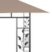 Pavilion cu plasă anti-țânțari, gri taupe, 4x3x2,73 m, 180 g/m² - WALTI WALTI