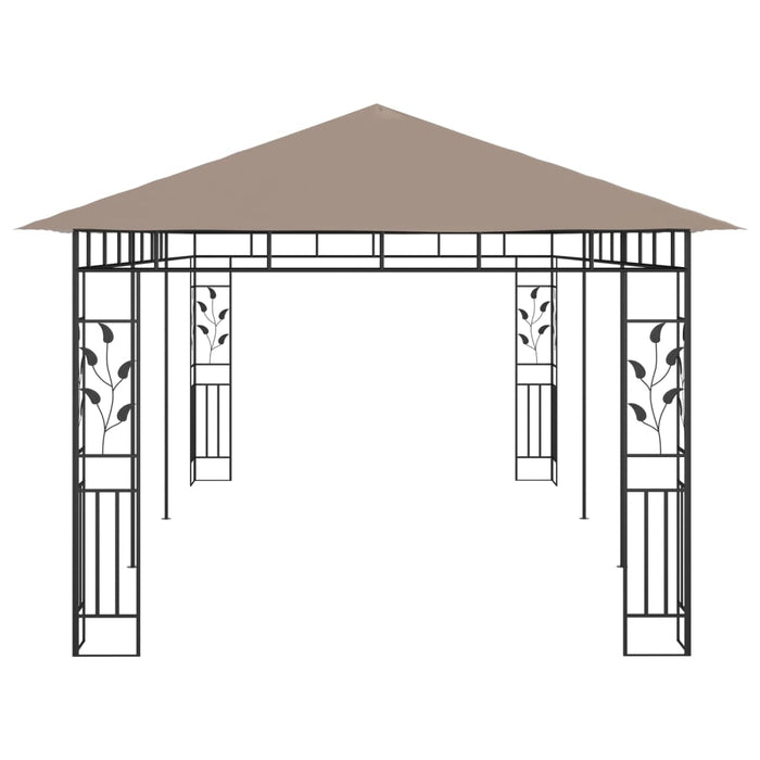 Pavilion cu plasă anti-țânțari, gri taupe, 6x3x2,73 m, 180 g/m² - WALTI WALTI