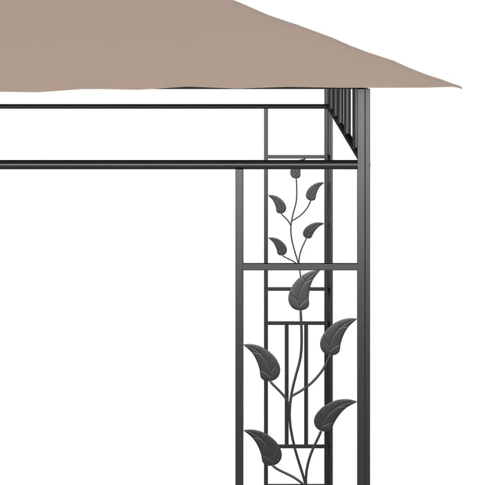 Pavilion cu plasă anti-țânțari, gri taupe, 6x3x2,73 m, 180 g/m² - WALTI WALTI