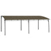 Copertină pavilion de grădină, gri taupe, 6 x 3 x 2,55 m - WALTI WALTI