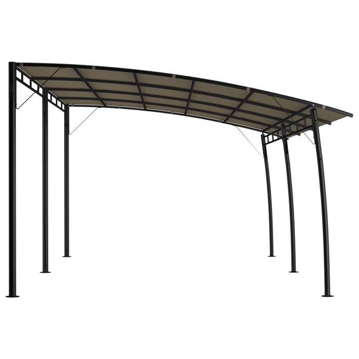 Copertină pavilion de grădină, gri taupe, 6 x 3 x 2,55 m - WALTI WALTI