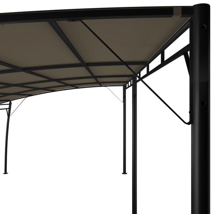 Copertină pavilion de grădină, gri taupe, 6 x 3 x 2,55 m - WALTI WALTI