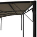 Copertină pavilion de grădină, gri taupe, 6 x 3 x 2,55 m - WALTI WALTI