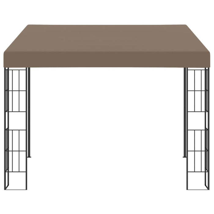 Pavilion montat pe perete, gri taupe, 3 x 3 m, material textil - WALTI WALTI