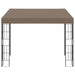 Pavilion montat pe perete, gri taupe, 3 x 3 m, material textil - WALTI WALTI