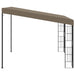 Pavilion montat pe perete, gri taupe, 3 x 3 m, material textil - WALTI WALTI
