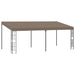 Pavilion montat pe perete, gri taupe, 6 x 3 m, material textil - WALTI WALTI