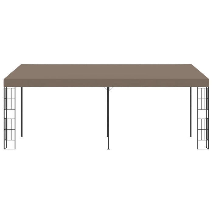 Pavilion montat pe perete, gri taupe, 6 x 3 m, material textil - WALTI WALTI