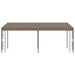 Pavilion montat pe perete, gri taupe, 6 x 3 m, material textil - WALTI WALTI