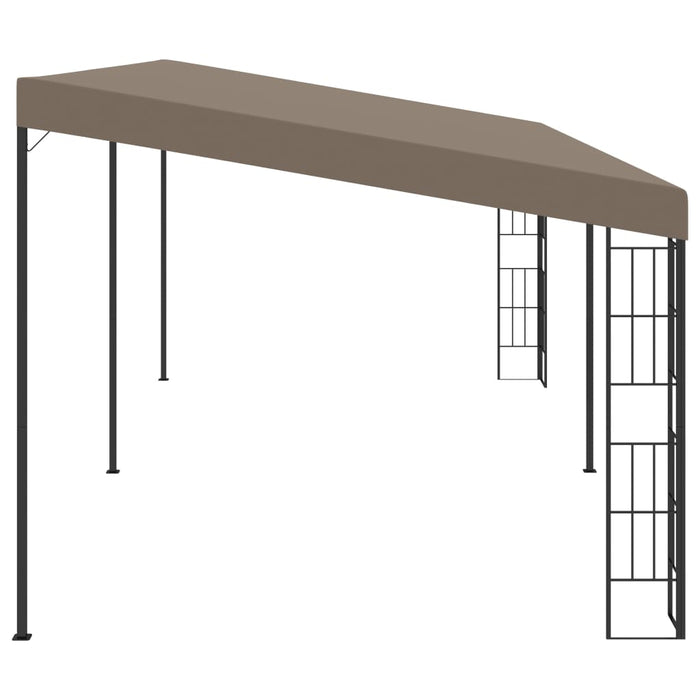 Pavilion montat pe perete, gri taupe, 6 x 3 m, material textil - WALTI WALTI