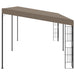 Pavilion montat pe perete, gri taupe, 6 x 3 m, material textil - WALTI WALTI