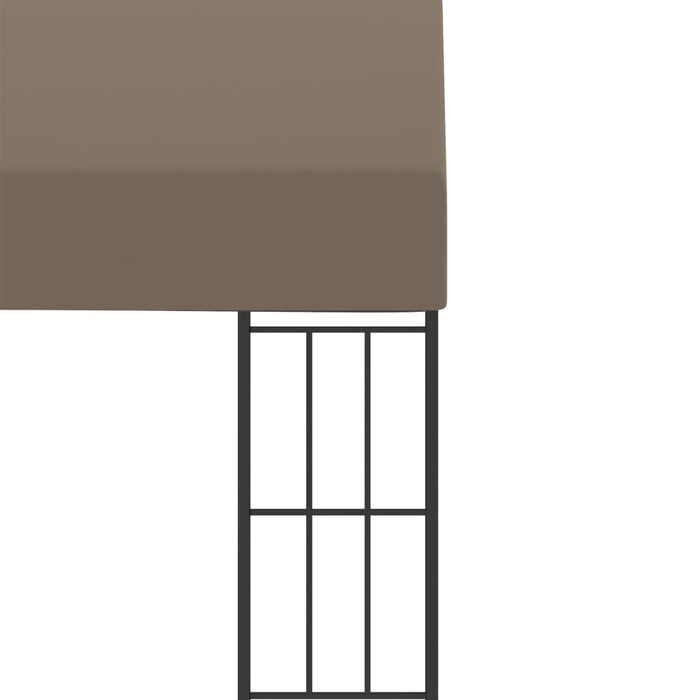 Pavilion montat pe perete, gri taupe, 6 x 3 m, material textil - WALTI WALTI