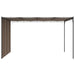 Pavilion de grădină cu perdea laterală, gri taupe, 4x3x2,25 m - WALTI WALTI