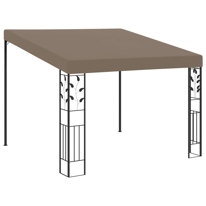 Pavilion montat pe perete, gri taupe, 3x3x2,5 m - WALTI WALTI