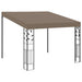 Pavilion montat pe perete, gri taupe, 3x3x2,5 m - WALTI WALTI