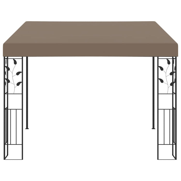 Pavilion montat pe perete, gri taupe, 3x3x2,5 m - WALTI WALTI