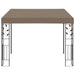 Pavilion montat pe perete, gri taupe, 3x3x2,5 m - WALTI WALTI