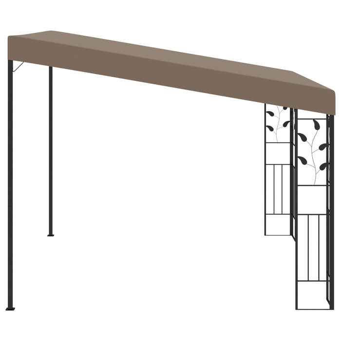 Pavilion montat pe perete, gri taupe, 3x3x2,5 m - WALTI WALTI
