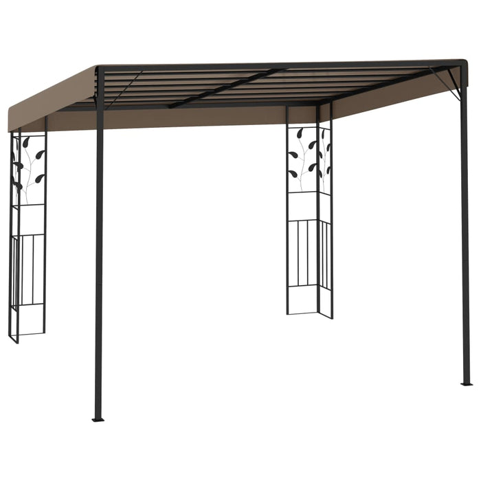 Pavilion montat pe perete, gri taupe, 3x3x2,5 m - WALTI WALTI
