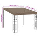 Pavilion montat pe perete, gri taupe, 3x3x2,5 m - WALTI WALTI