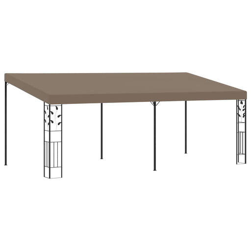 Pavilion montat de perete, gri taupe, 6 x 3 x 2,5 m - WALTI WALTI