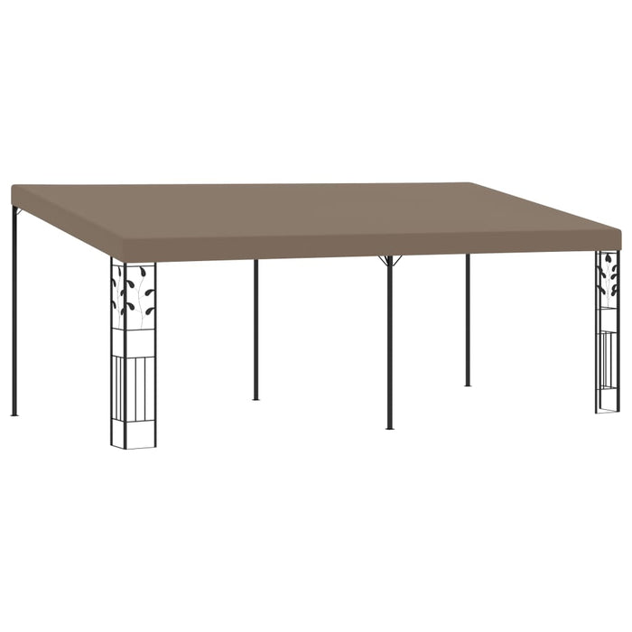 Pavilion montat de perete, gri taupe, 6 x 3 x 2,5 m - WALTI WALTI