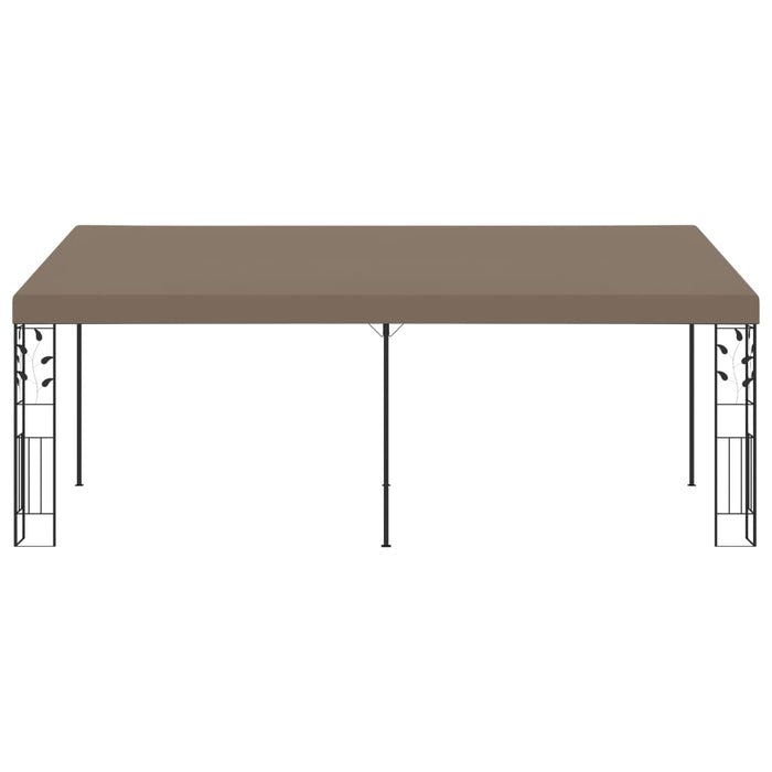 Pavilion montat de perete, gri taupe, 6 x 3 x 2,5 m - WALTI WALTI