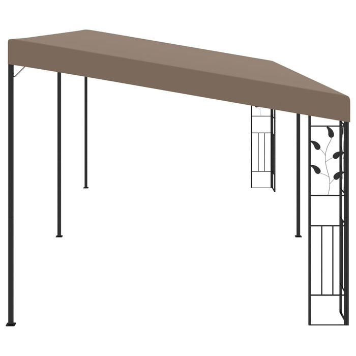 Pavilion montat de perete, gri taupe, 6 x 3 x 2,5 m - WALTI WALTI