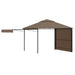 Pavilion extinsii duble acoperiș gri taupe 3x3x2,75 m 180 g/m² - WALTI WALTI