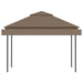 Pavilion extinsii duble acoperiș gri taupe 3x3x2,75 m 180 g/m² - WALTI WALTI
