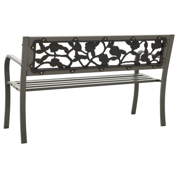 Bancă de grădină, gri, 125 cm, oțel WALTI