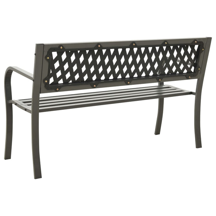 Bancă de grădină, gri, 125 cm, oțel - WALTI WALTI