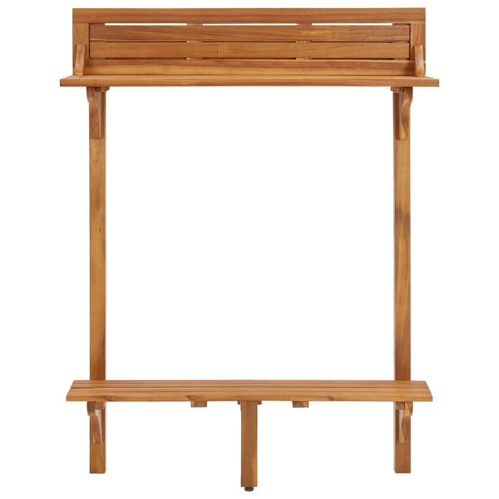 Masă de bar pentru balcon, 90x37x122,5 cm, lemn masiv de acacia - WALTI WALTI