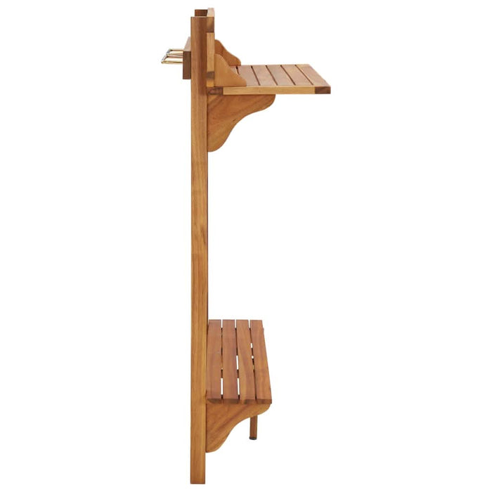 Masă de bar pentru balcon, 90x37x122,5 cm, lemn masiv de acacia - WALTI WALTI