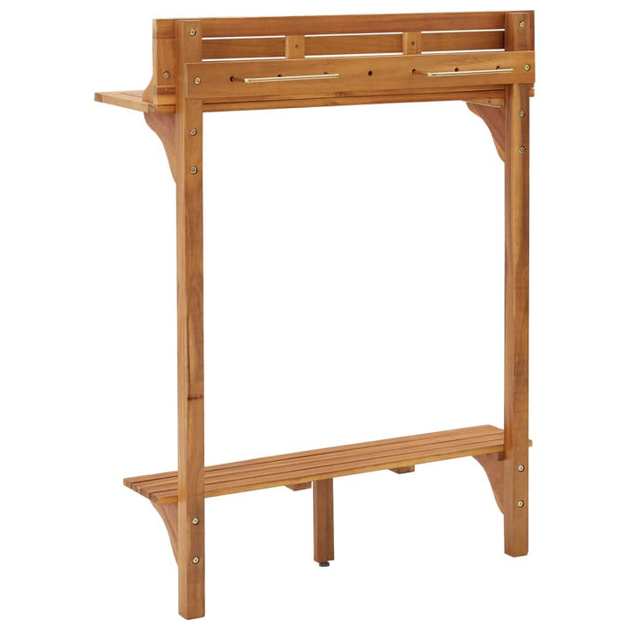 Masă de bar pentru balcon, 90x37x122,5 cm, lemn masiv de acacia - WALTI WALTI