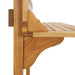 Masă de bar pentru balcon, 90x37x122,5 cm, lemn masiv de acacia - WALTI WALTI