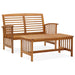 Set mobilier de grădină, 2 piese, lemn masiv de acacia - WALTI WALTI
