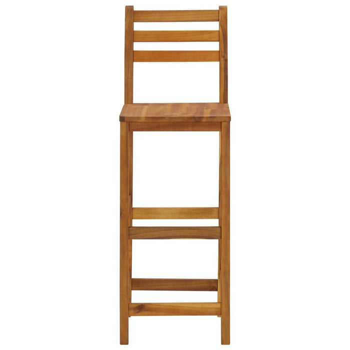 Taburete de bar, 4 buc., lemn masiv de acacia - WALTI WALTI