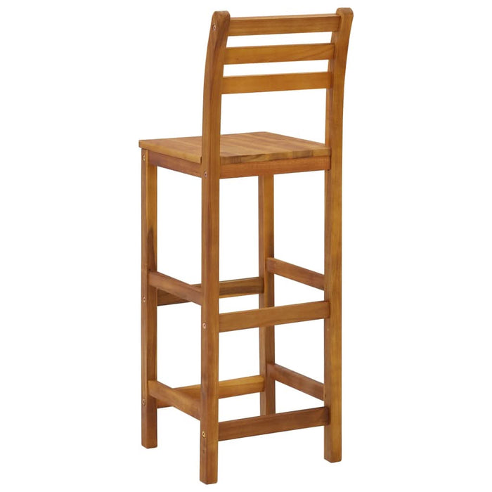 Taburete de bar, 4 buc., lemn masiv de acacia - WALTI WALTI