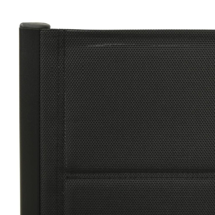 Scaune de grădină pliante, 2 buc., negru, textilenă&aluminiu - WALTI WALTI