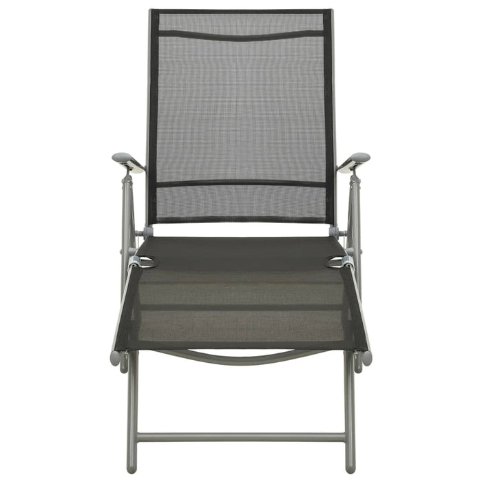 Set mobilier de grădină, 3 piese, argintiu, textilenă&aluminiu - WALTI WALTI