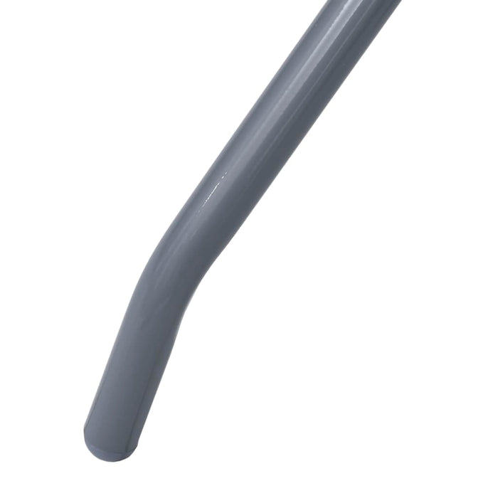 Masă de grădină, gri deschis, 60 cm, oțel și sticlă WALTI
