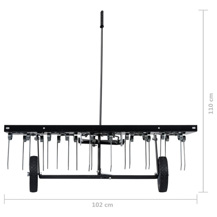 Scarificator pentru mașină de tuns iarbă ride-on, 100 cm - WALTI WALTI