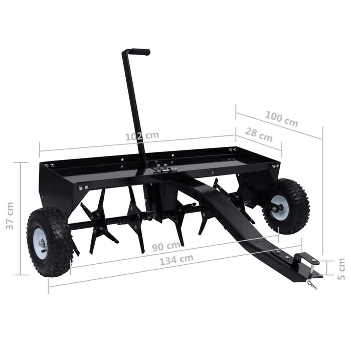 Scarificator de gazon pentru mașina de tuns iarbă ride-on 102cm - WALTI WALTI