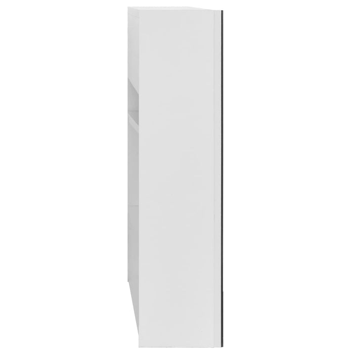 Dulap de baie cu oglindă, alb, 80x15x60 cm, MDF - WALTI WALTI