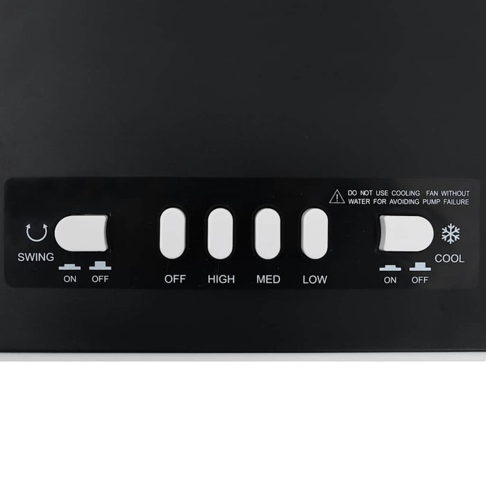 Răcitor de aer mobil 3-în-1, alb și negru, 61x31x27 cm, 65 W WALTI