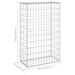 Perete gabion cu capace, 60 x 30 x 100 cm, oțel galvanizat - WALTI WALTI